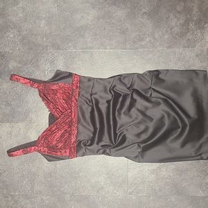 Le Chateau Black Red Mini Dress Small